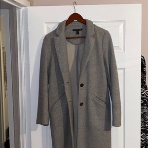 Grey fall wool coat